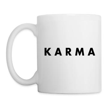 Karma - Tasse - Weiß - Links
