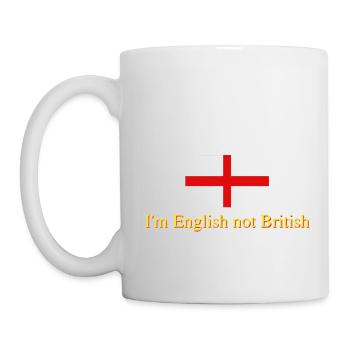 I'm English not British - Mug - white - Left