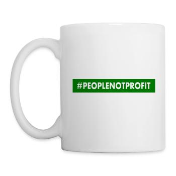 People not profit - Mug blanc - blanc - Gauche