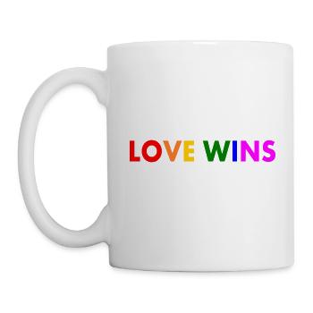 Love wins - Mug - white - Left