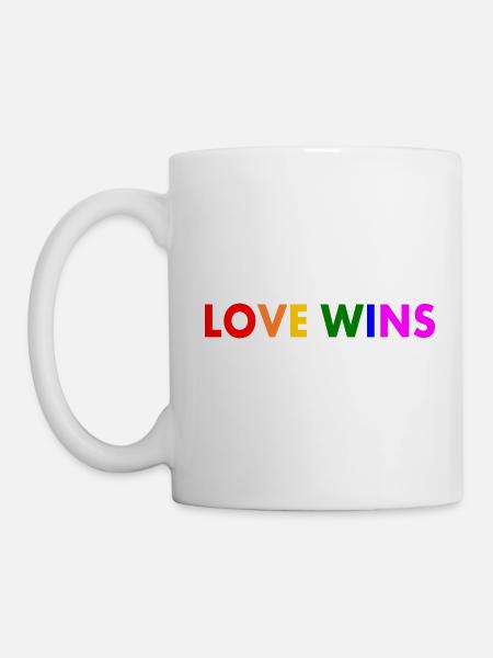 Love wins - Tasse - Weiß