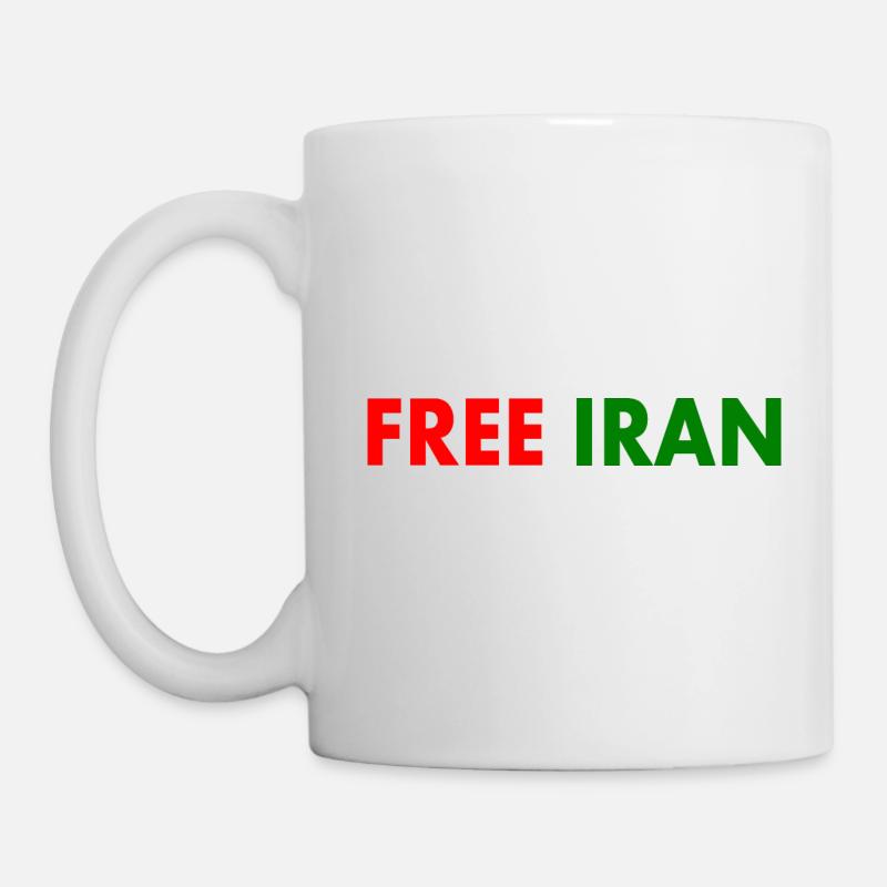 Free iran - Tasse - Weiß