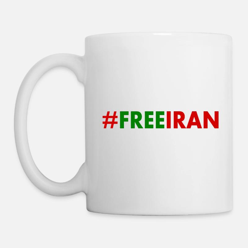 Free iran - Tasse - Weiß