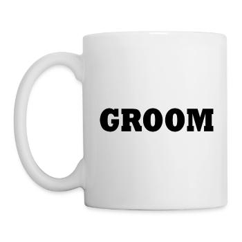 Groom - Tasse - Weiß - Links