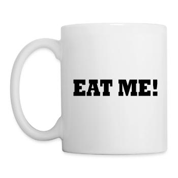 Eat me - Mug blanc - blanc - Gauche