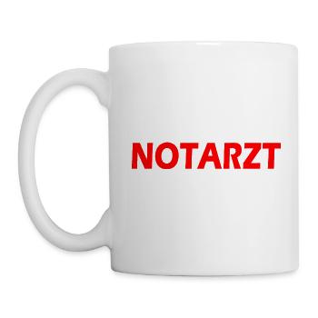Notarzt - Tasse - Weiß - Links