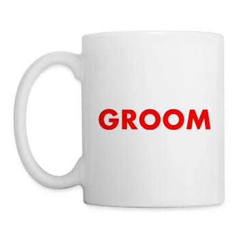 Groom - Tasse - Weiß - Links