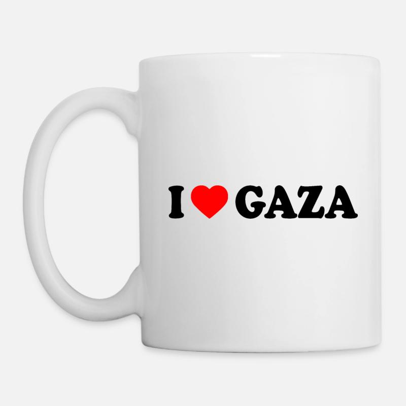 I love gaza - Mug - white
