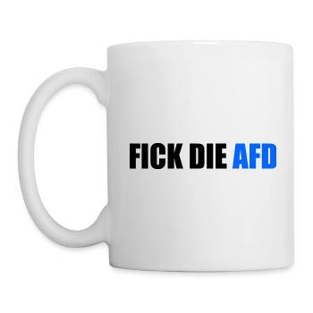 Fick die afd - Tasse - Weiß - Links