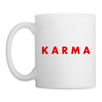 Karma - Tasse - Weiß - Links