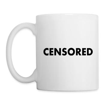 censored - Tasse - Weiß - Links