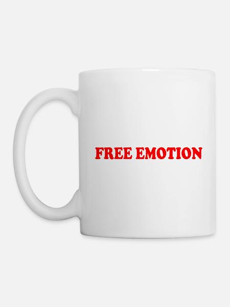 Free emotion - Tasse - Weiß