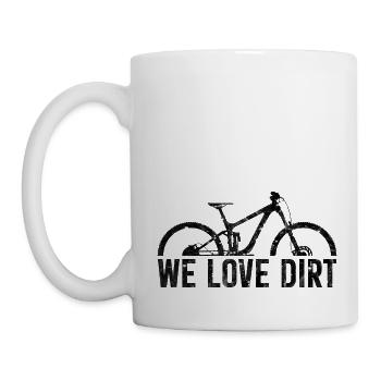 Mountain bike gift MTB bike We love Dirt - Mug - white - Left