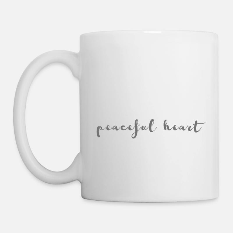 PEACEFUL HEART - Tasse - Weiß