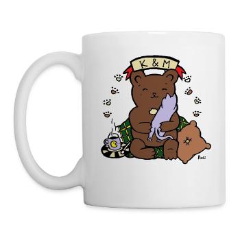K / M - Cozy Bear / Kitty - Rosi - Mug - white - Left