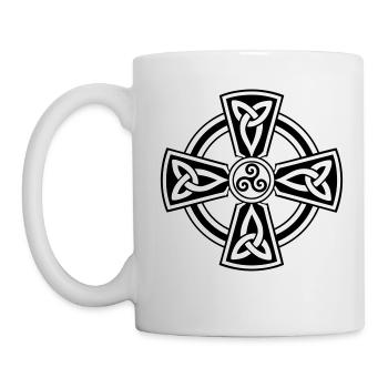 Croix Celtique - Mug blanc - blanc - Gauche