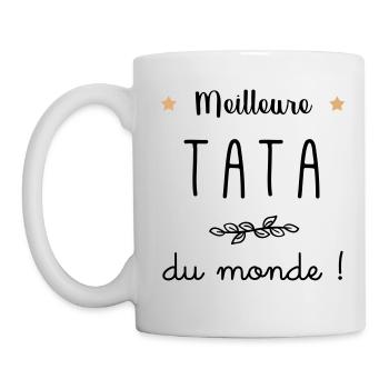 Meilleure tata du monde vecteur - Mug blanc - blanc - Gauche