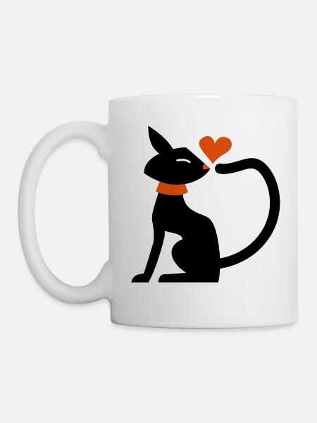 Cat Love - Mug - white