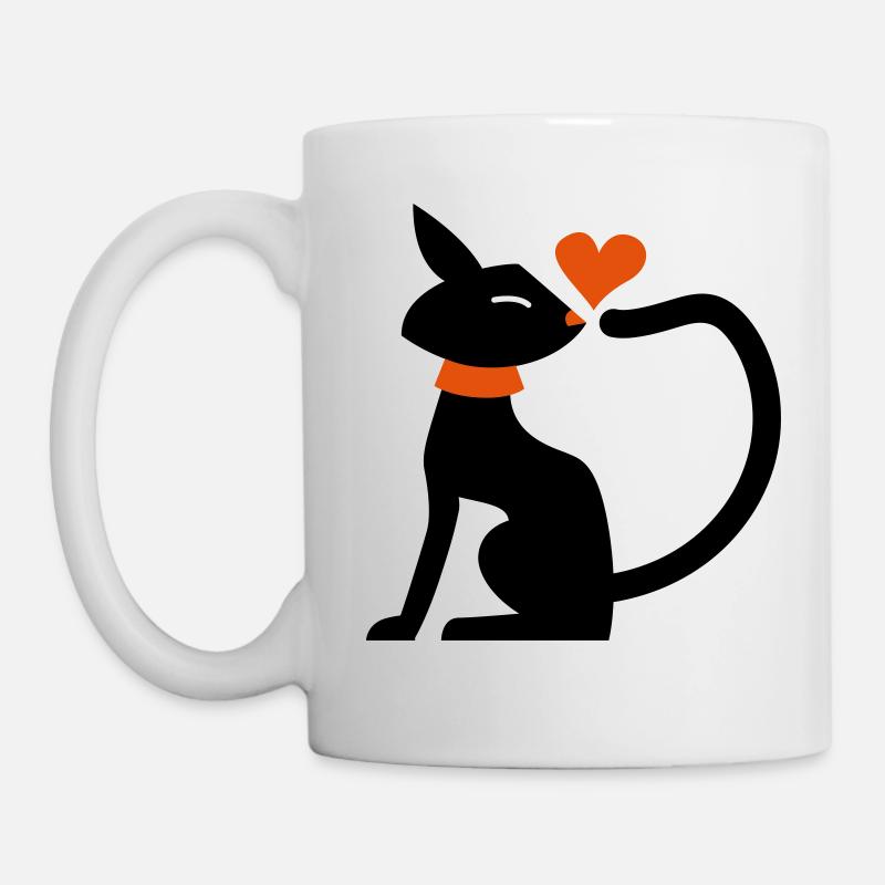 Cat Love - Mug - white