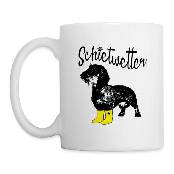 Schietwetter - Tasse - Weiß - Links