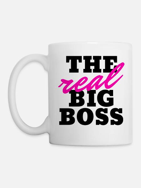 the real big boss - Tasse - Weiß