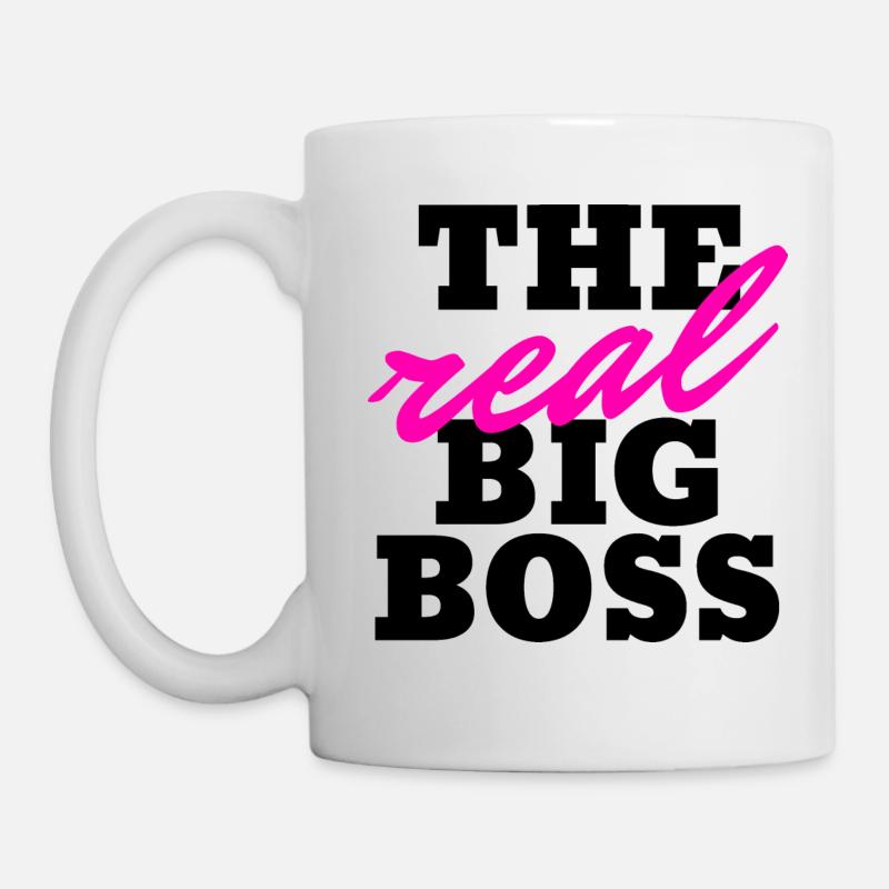 the real big boss - Tasse - Weiß