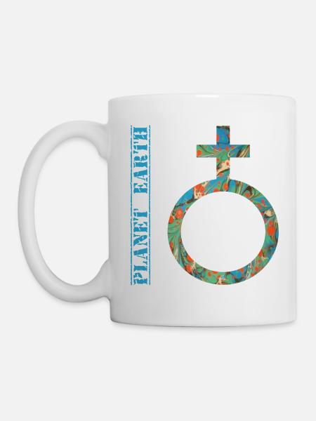 planet erde e 4 - Tasse - Weiß