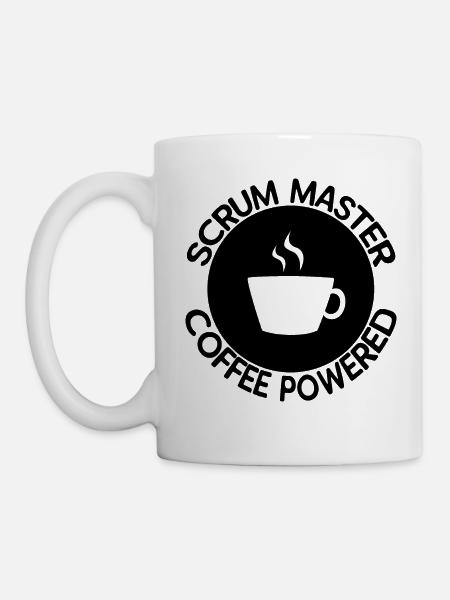 Scrum Master Coffee Powered - Tasse - Weiß