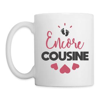 Encore cousine - Mug blanc - blanc - Gauche