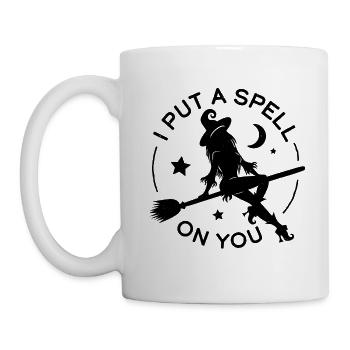Je t’ai mis un sort Sorcière Halloween - Mug blanc - blanc - Gauche