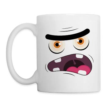 Monster Face 1 - Mug blanc - blanc - Gauche