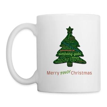 Merry Pinoy Christmas - Philippinen Design - Tasse - Weiß - Links