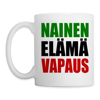 LIBERTÉ DE VIE DE LA FEMME - Mug blanc - blanc - Gauche