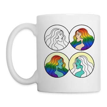 Elle - Mug blanc - blanc - Gauche