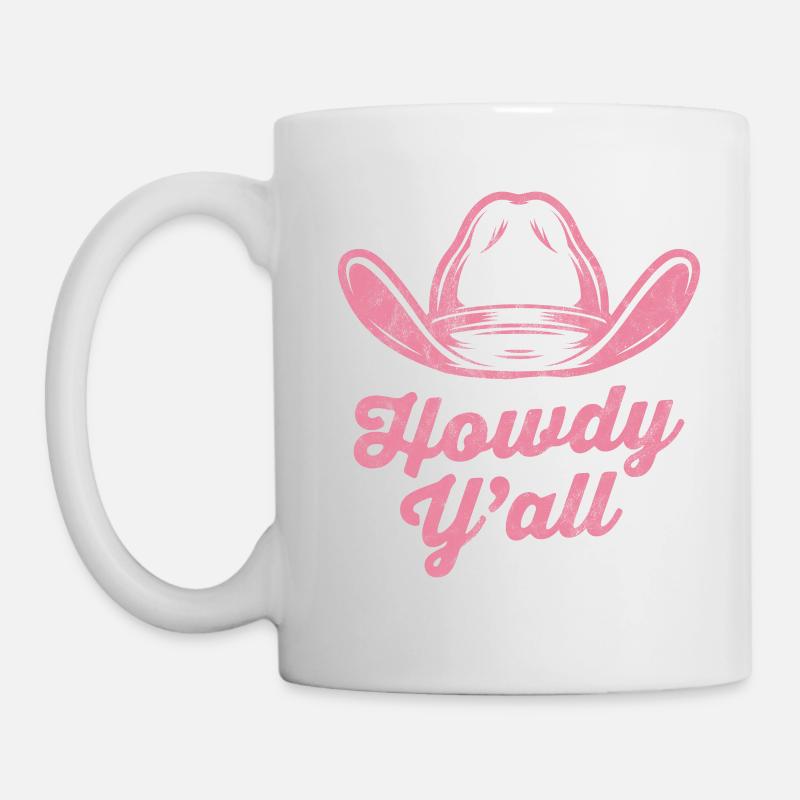 Howdy Y'all - Tasse - Weiß