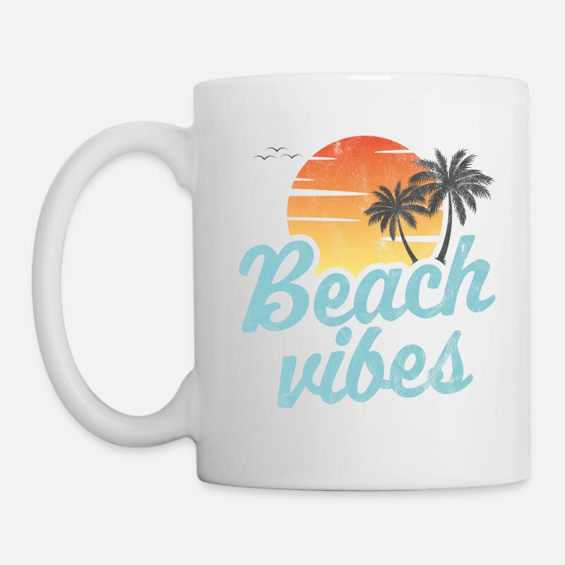 Strand-Vibes - Tasse - Weiß