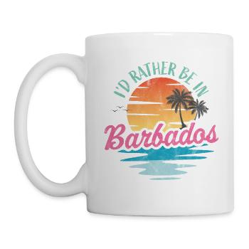 I'd rather be in Barbados - Mug - white - Left
