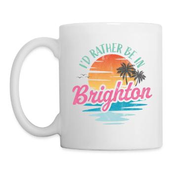 Je préfère être à Brighton - Mug blanc - blanc - Gauche