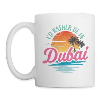 Je préfère être à Dubaï - Mug blanc - blanc - Gauche