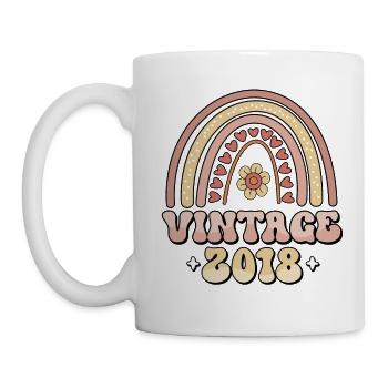 Vintage 2018 Retro Vintage Birthday Gift - Mug - white - Left