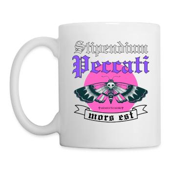 Chemise papillon gothique - Mug blanc - blanc - Gauche