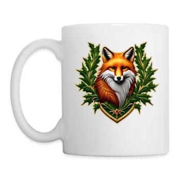 Coat of arms with fox - Mug - white - Left