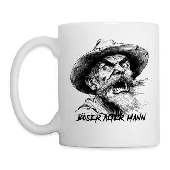 Böser Alter Mann - Tasse - Weiß - Links