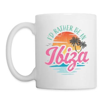 I'd rather be in Ibiza - Mug - white - Left