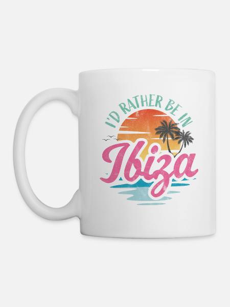 I'd rather be in Ibiza - Mug - white
