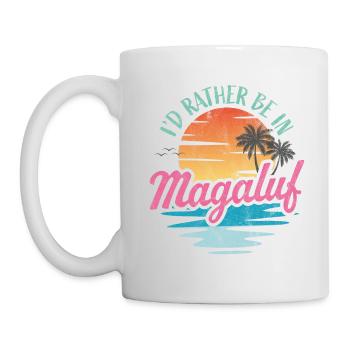 Je préférerais être à Magaluf - Mug blanc - blanc - Gauche
