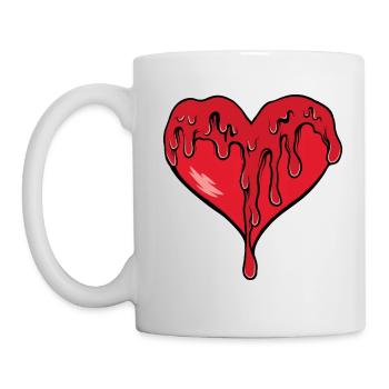 Melting Heart Red - Mug - white - Left
