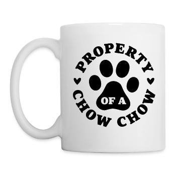Propriété d’un Chow Chow - Mug blanc - blanc - Gauche