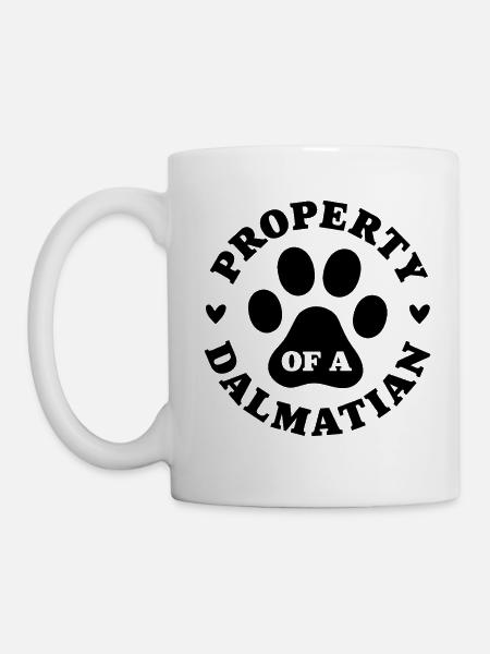 Eigentum eines Dalmatiners - Tasse - Weiß
