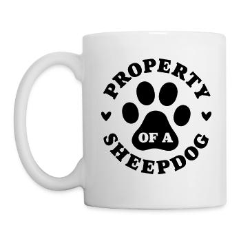 Eigentum eines Schäferhundes - Tasse - Weiß - Links